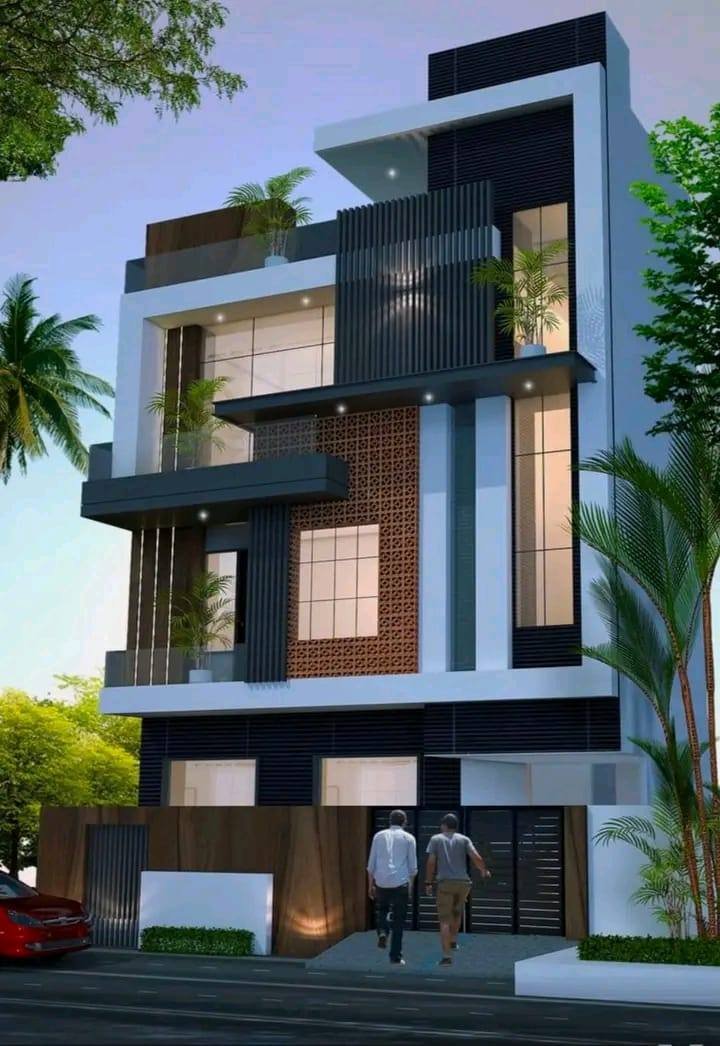 Night view 3D elevation design